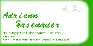 adrienn hasenauer business card